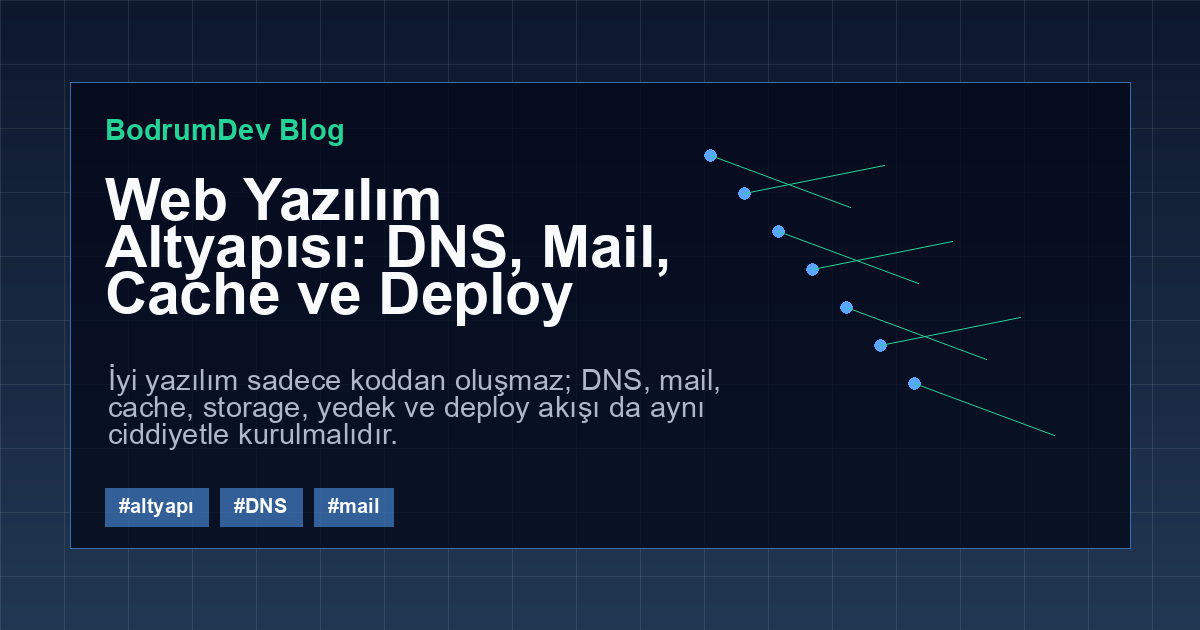 Web Yazılım Altyapısı: DNS, Mail, Cache ve Deploy kapak görseli