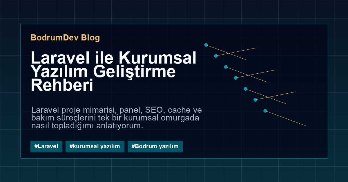 Laravel ile Kurumsal Yazılım Geliştirme Rehberi kapak görseli