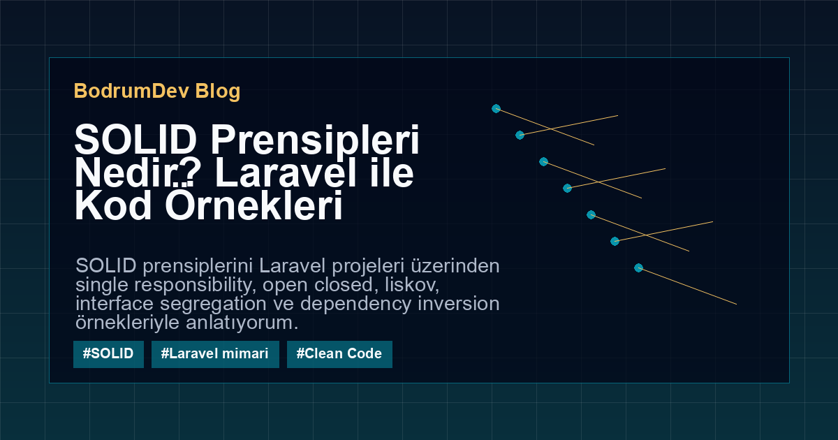 SOLID Prensipleri Nedir? Laravel ile Kod Örnekleri kapak görseli