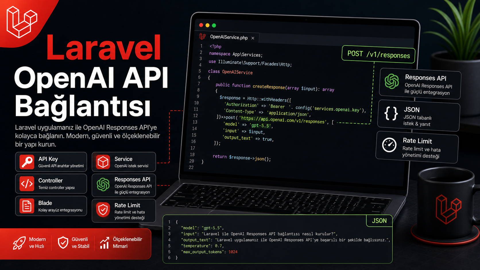 Laravel’de OpenAI API Bağlantısı: Eksiksiz Rehber kapak görseli