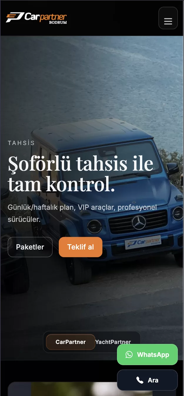 Car Partner Bodrum mobil ekran görüntüsü