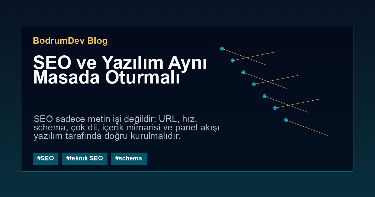 SEO ve Yazılım Aynı Masada Oturmalı kapak görseli
